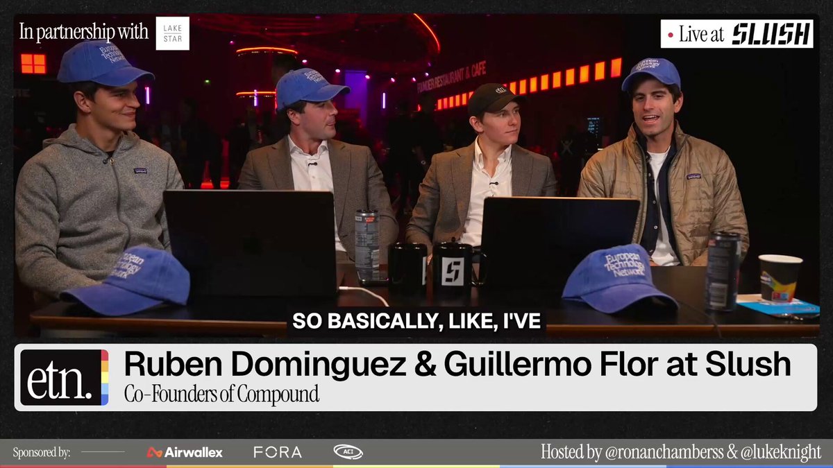 Guillermo and Rubén live at Slush